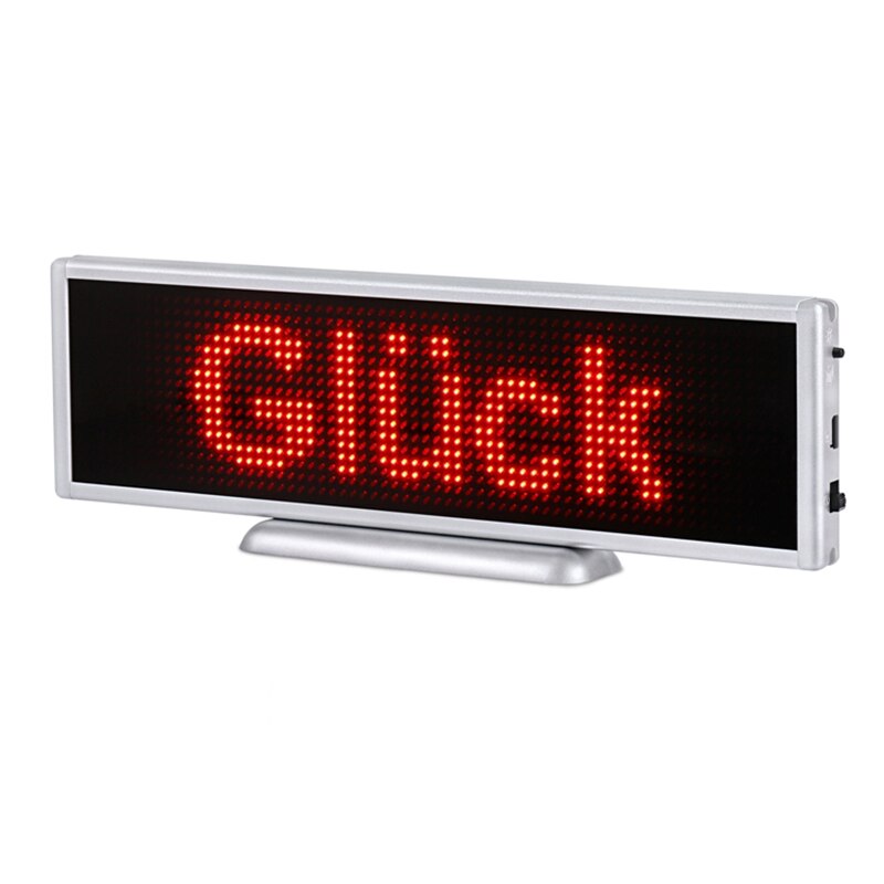 21cm Multilingual Bluetooth Mini LED Display Wireless Charging LED Message Sign Programmable Scrolling Text Sign Shop Window