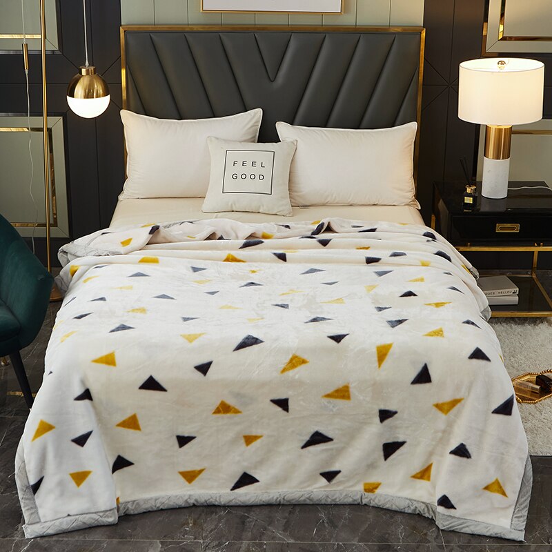Cartoon Double-Side Winter Dikke Raschel Dekens Kids Adult Leuke Bed Spread Super Zachte Worp Deken: 08
