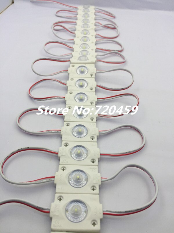 20 stks Super heldere DC12V led module 3030 SMD 1.5 W met bolle lens led modul licht voor bewegwijzering reclame