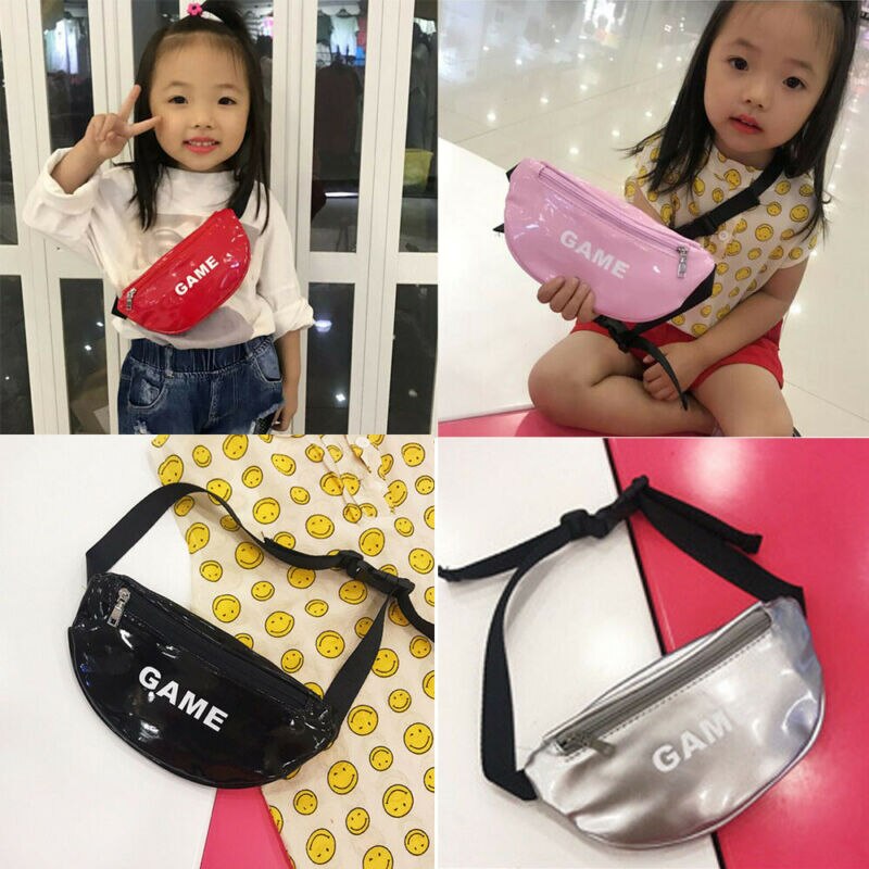 plus récent enfant en bas âge bébé filles enfants jeu imprimé taille sac Pack Sports de plein air poche ceinture hanche poitrine bandoulière voyage sac à main