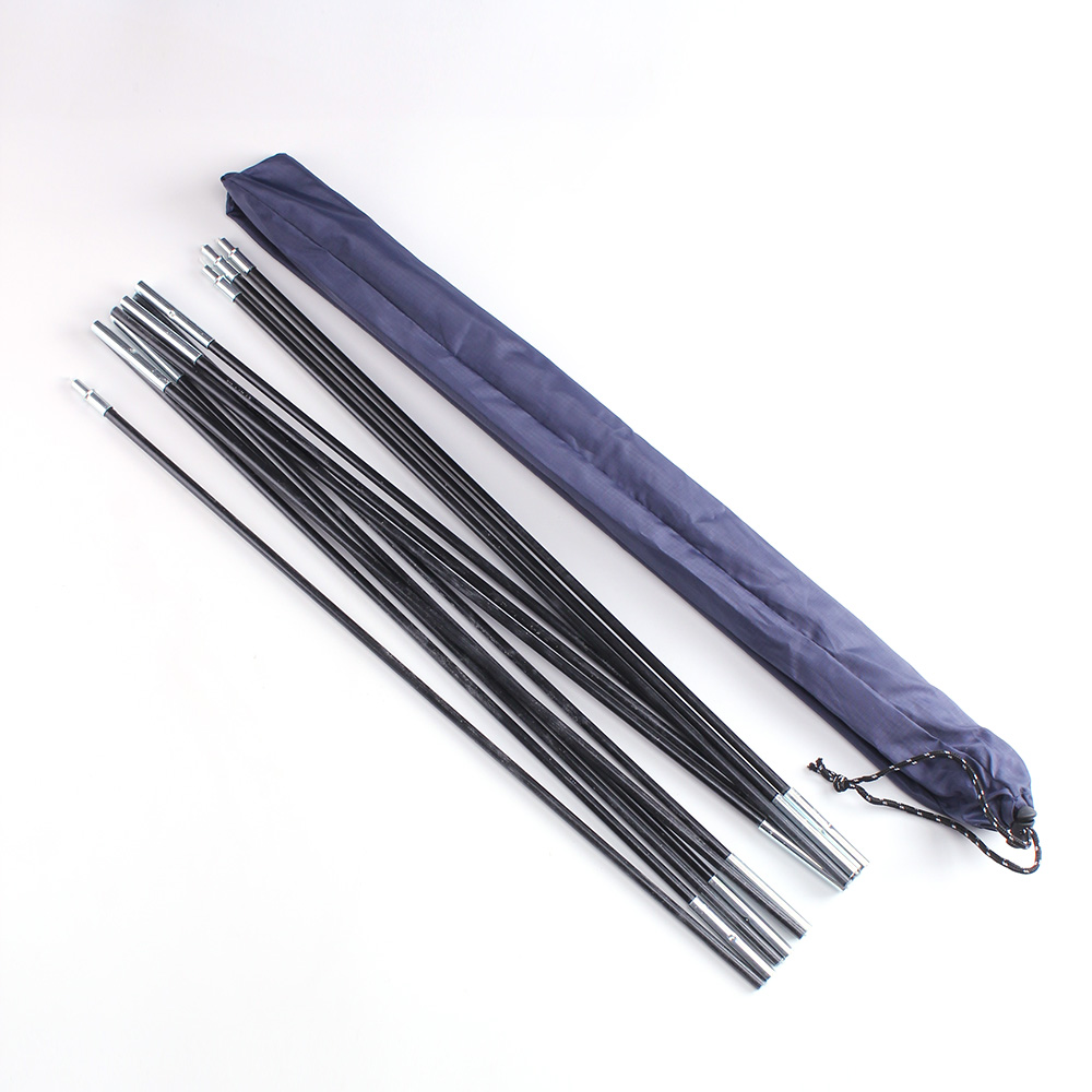 Outdoor Tent Rod 7mm 3.26m / 3.4m / 3.9m Tent Rod Glass Fiber Replacement Tent Pole Sun Shelter Camping Tent Accessories