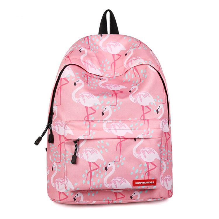 Jenter skole vesker kvinner ryggsekker flamingo print ryggsekk for tenårings jenter laptop skole ryggsekk vanntett barn poser