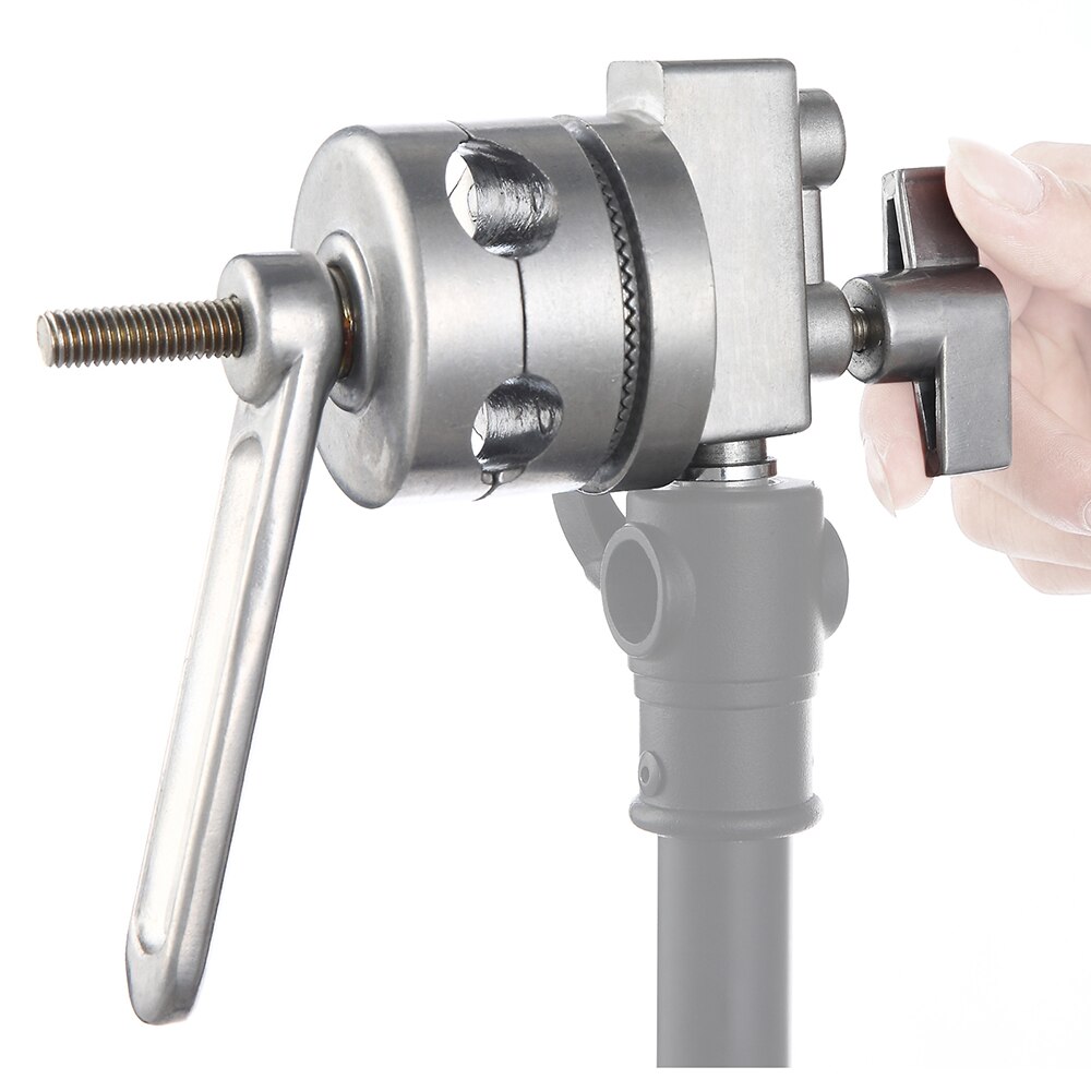 Meking 4-in-1 Voll Metall Griff Kopf Lange Griff Für Boom Arm Verlängerung Pole Kreuz Bar Licht steht schwer Pflicht C-steht Stuido