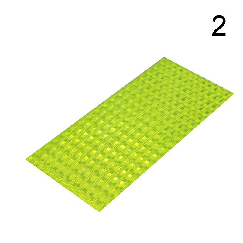 Pegatina reflectante para neumáticos de bicicleta pegatinas para llantas de rueda llanta de bicicleta, reflectantes fluorescentes, accesorios para ciclismo de montaña: A2