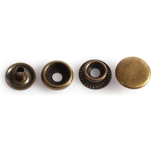 Cocoon zipper 15MM antique 61 system studs