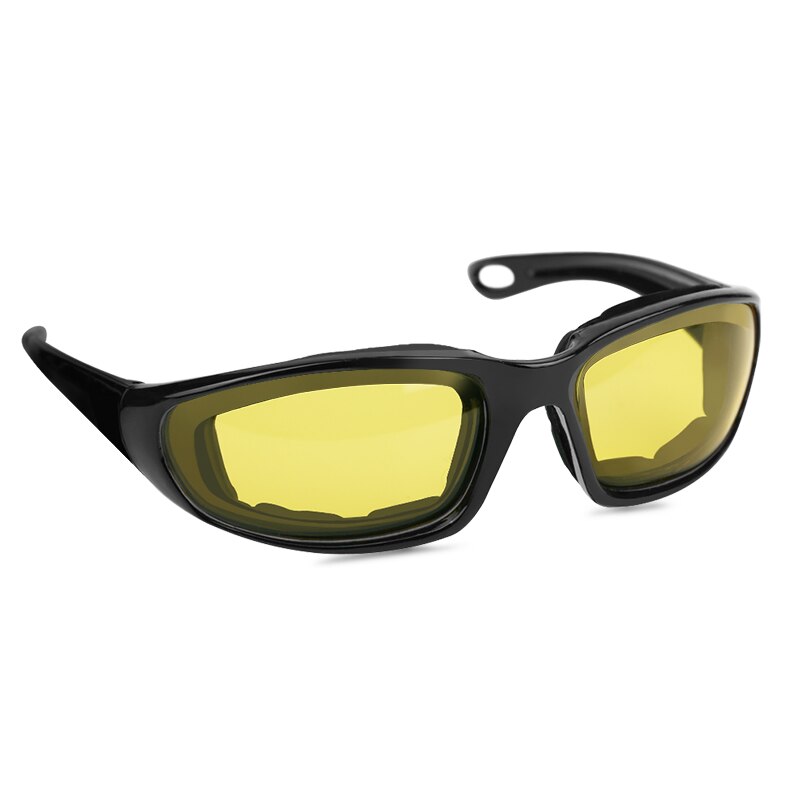 Män kvinnor kör motorcykel glasögon sport cykel cykel solglasögon vindtät ridning motor glasögon cykling utomhus universal: Gul