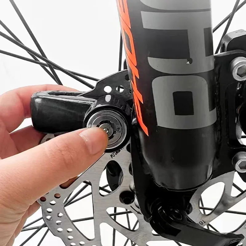 Beveiliging Antidiefstalslot Fietsschijfremslot Fiets Motor Mini Antidiefstal Draagbaar hangend remslot van aluminiumlegering