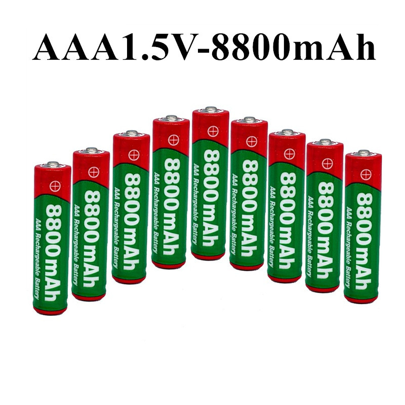 Pilas AAA recargables, 8800 mah, 1,5 V, 8800 mah