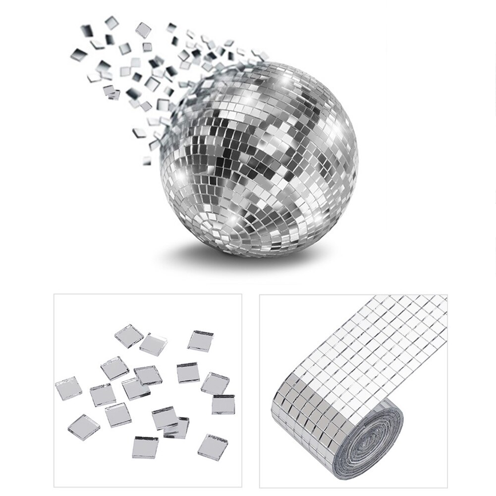 auto Adesivo Impermeabile Rimovibile Bagno Superficie A Specchio Decorativo Del Mestiere di Tessere di Mosaico mini Quadrato di Vetro Portatile A Casa FAI DA TE