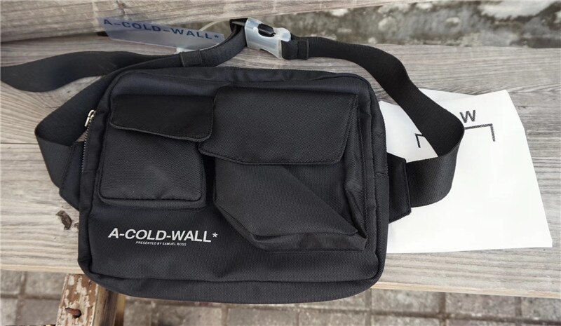 Sac à bandoulière en toile ACW pour hommes femmes, sacoche de bonne A-COLD-WALL A, sacoche de poitrine murale froide