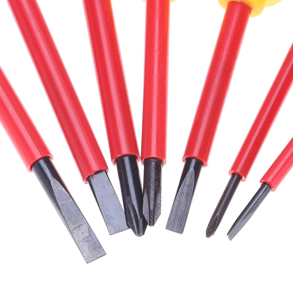 4Pcs 7Pcs Insulated Screwdriver Set 1000V Electrician Dedicated Slotted Phillips High Voltage Resistant Screw Driver Repair Tool