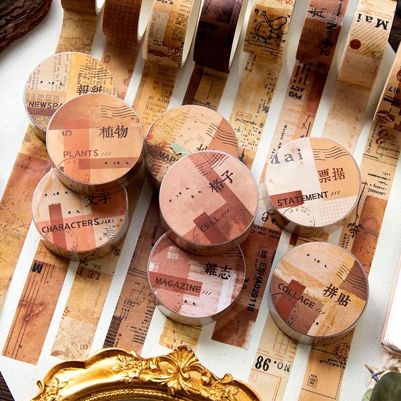 Vintage
Washi Tape Antique Retro Decorative Masking Tape For Craft Kids Scrapbooking Supplies
