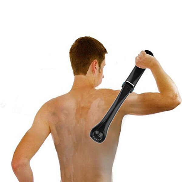 Electric Back Hair Shaver Remover Trimmer Foldable Body Men Shaving Tool
