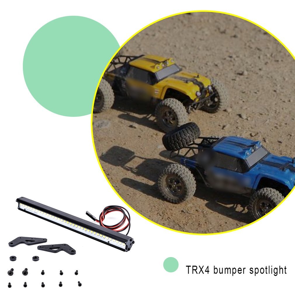 Led Spotlight Dak Licht Voor 1/10 Rc Crawler Auto Traxxas TRX4 RC4WD D90 D110 Axiale Scx10 90046 36 Led/12LED/6LED Bumper Licht