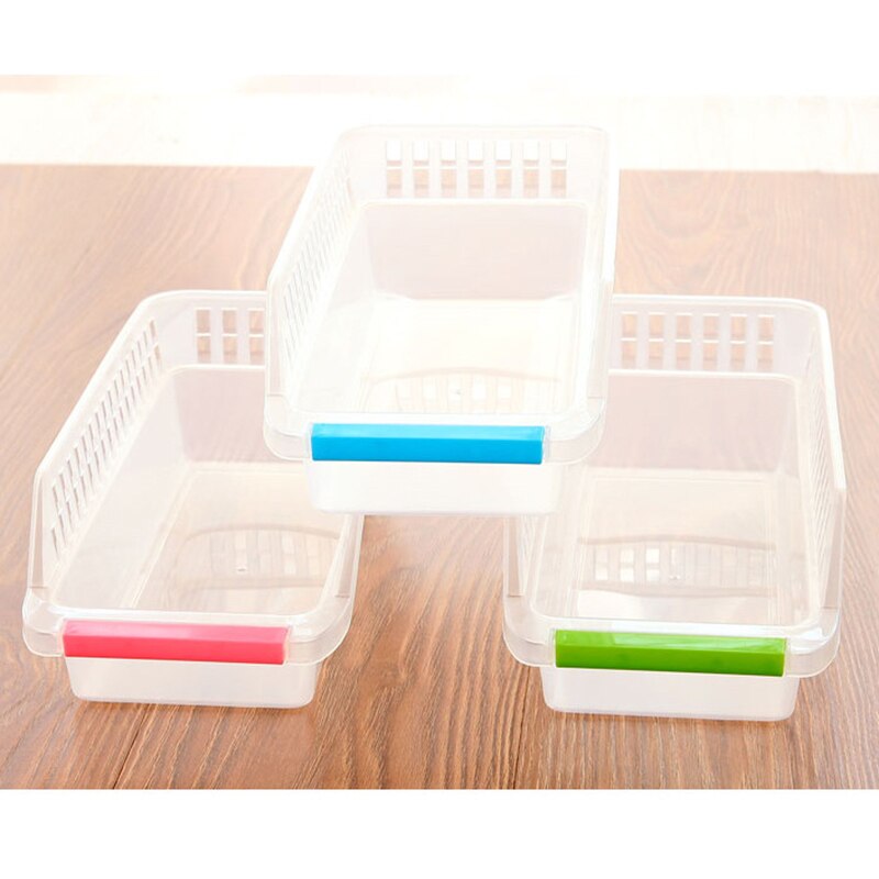 2 Stks Vriezer Draad Opbergmanden, Hangende Metalen Koelkast Opbergrek Bakken Vriezer Organizer met Handgrepen, Kist Vriezer Organisatie voor Keuken Pantry Badkamer (L 41,5 cm X B 24,5 cm X H 20 cm