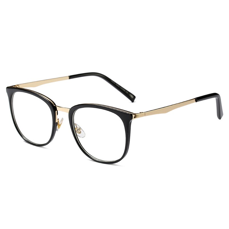 Montura de gafas ópticas para mujer, gafas graduadas por ordenador, montura de gafas para mujer, lente transparente para mujer QF114: QF114-C1