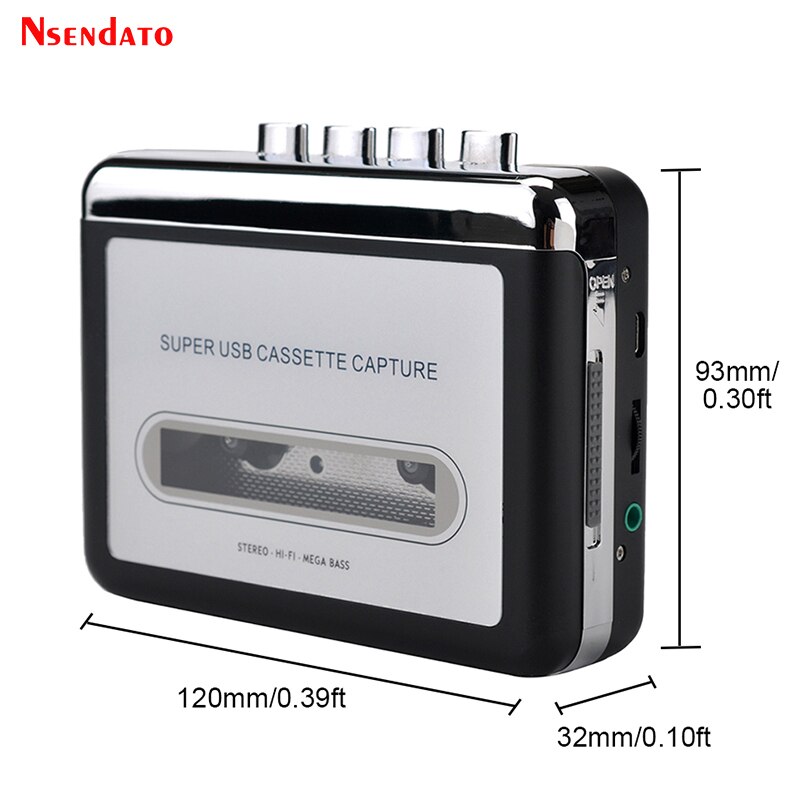 Ezcap 220 Cassette Capture Radio Speler Cassette Naar MP3 Converter Capture Audio Music Player Tape Cassette Recorder Via Usb