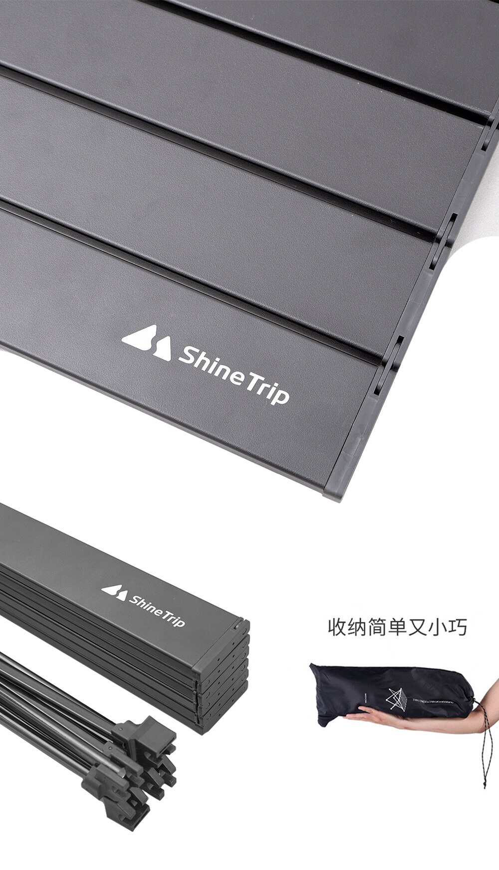 Outdoor camping folding table clothes storage bag portable barbecue stall table waterproof tableware self-driving backyard use