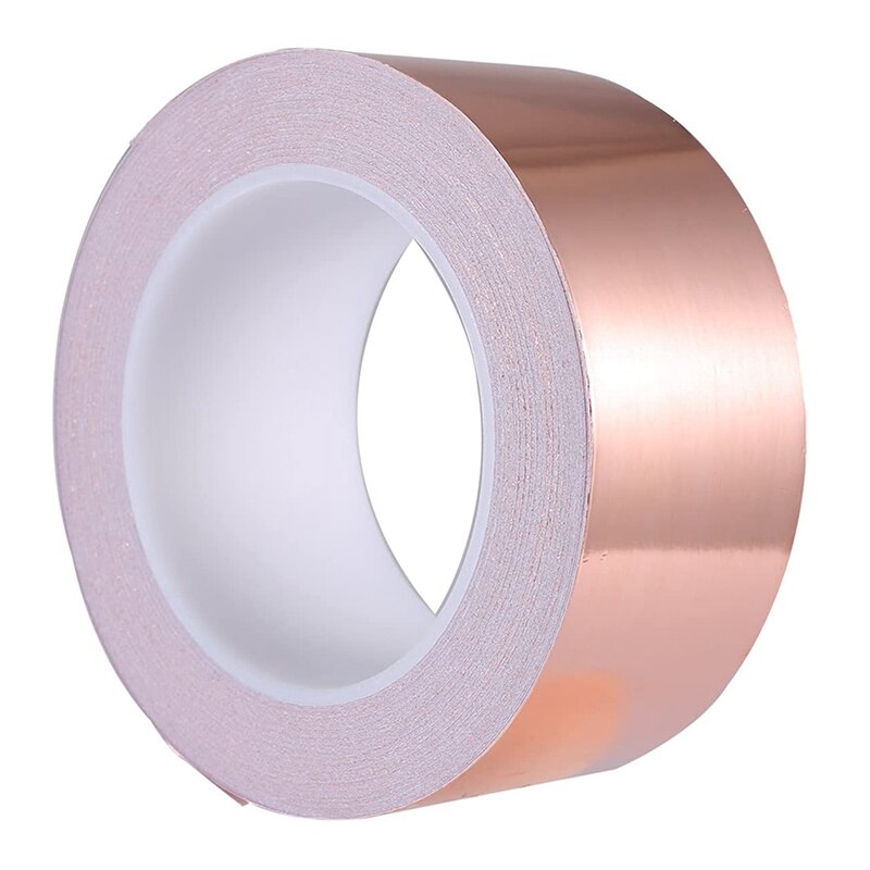 Copper Foil Tape 30mm x 50M for EMI Shielding Conductive Adhesive for Electrical Repairs,Snail Barrier Tape Guitar