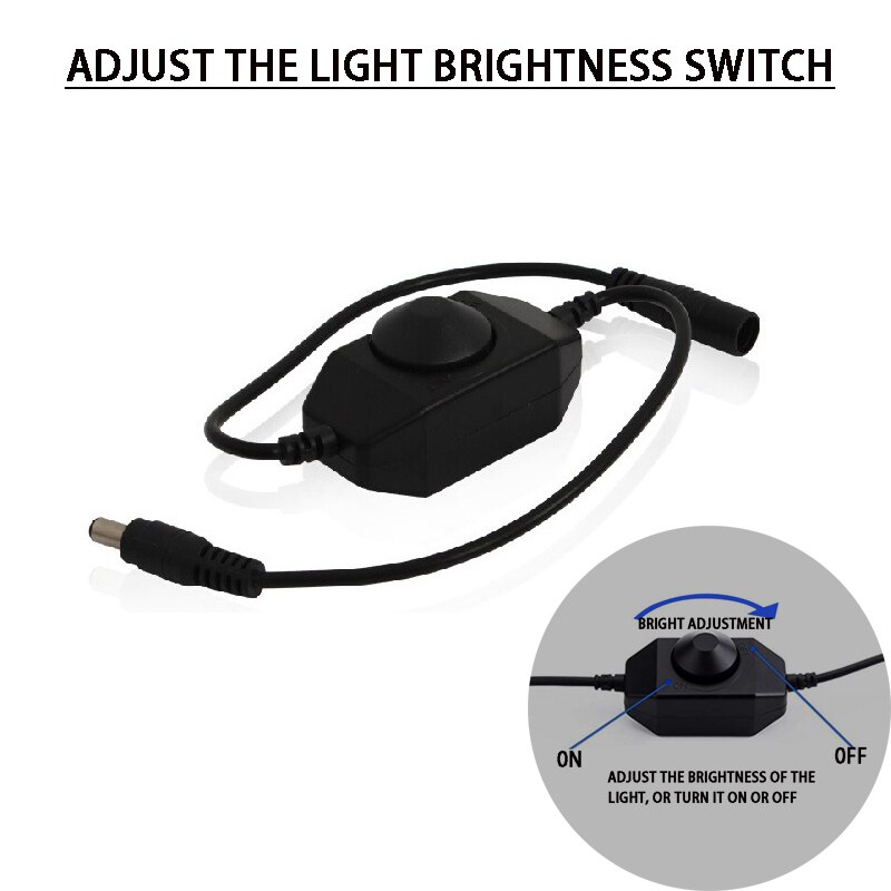 100-240v Aquarium LED Light Aluminum Alloy Material Lighting Landscape Light 18-75CM Telescopic Bracket Plant Aquarium LED Light: A-Ordinary dimmer