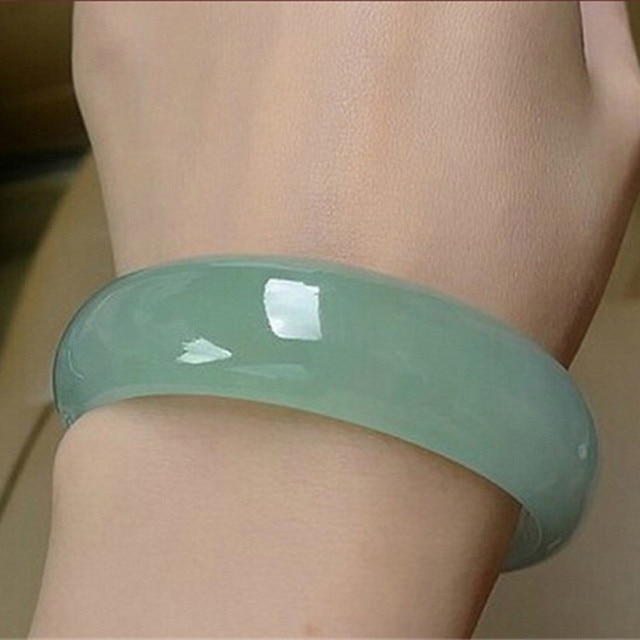 Bracelet en Jade vert véritable, fait à la main, fleur flottante, émeraude, pour femme, 100%