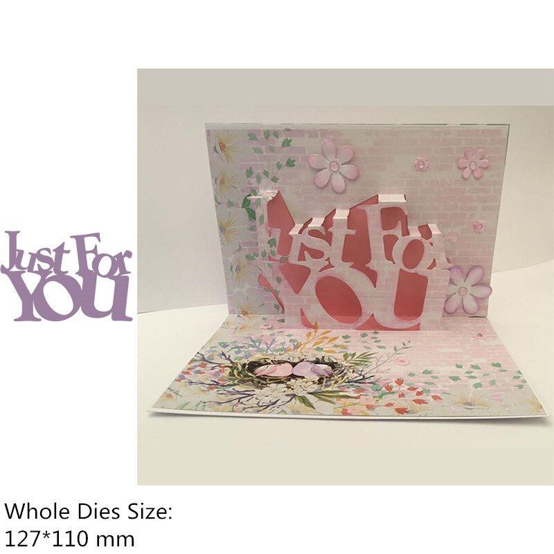 Pop-Up Woord Gelukkige Verjaardag Metalen Stansmessen Voor Scrapbooking En Kaarten Maken Craft Die Cuts: H4143