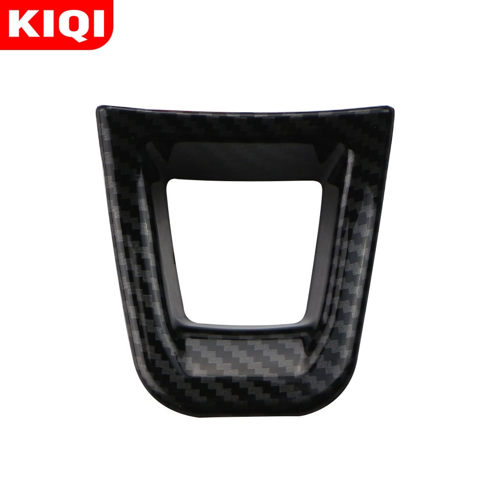 KIQI 1 pièces décoration de volant de voiture garniture de couverture pour Volkswagen VW Fox Polo Jetta MK6 MK7 Arteon T-ROC Troc accessoires: Black