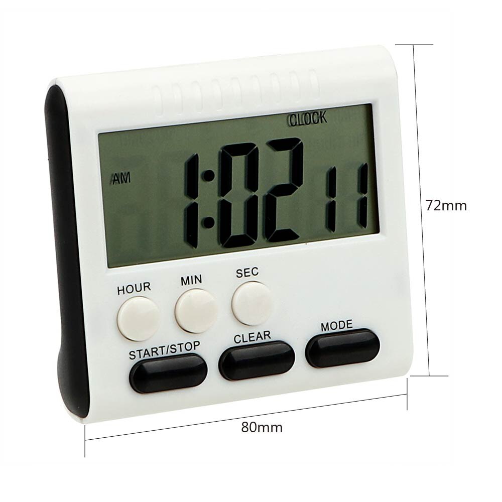 NICEYARD Cooking Timer Memory Function Kitchen Timer Count Up Down Alarm Clock 12 Hours Magnetic Large LCD Digital Timers