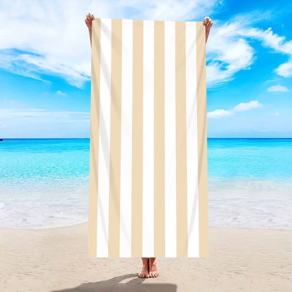 150/178cm 1pc Minimaal gestreepte strandhanddoek Ultra fijne vezels Sneldrogend Absorberende handdoek Strandzwemmen Vakantiehanddoek Deken: XS (veiligheidshulpmiddelen) / Paars