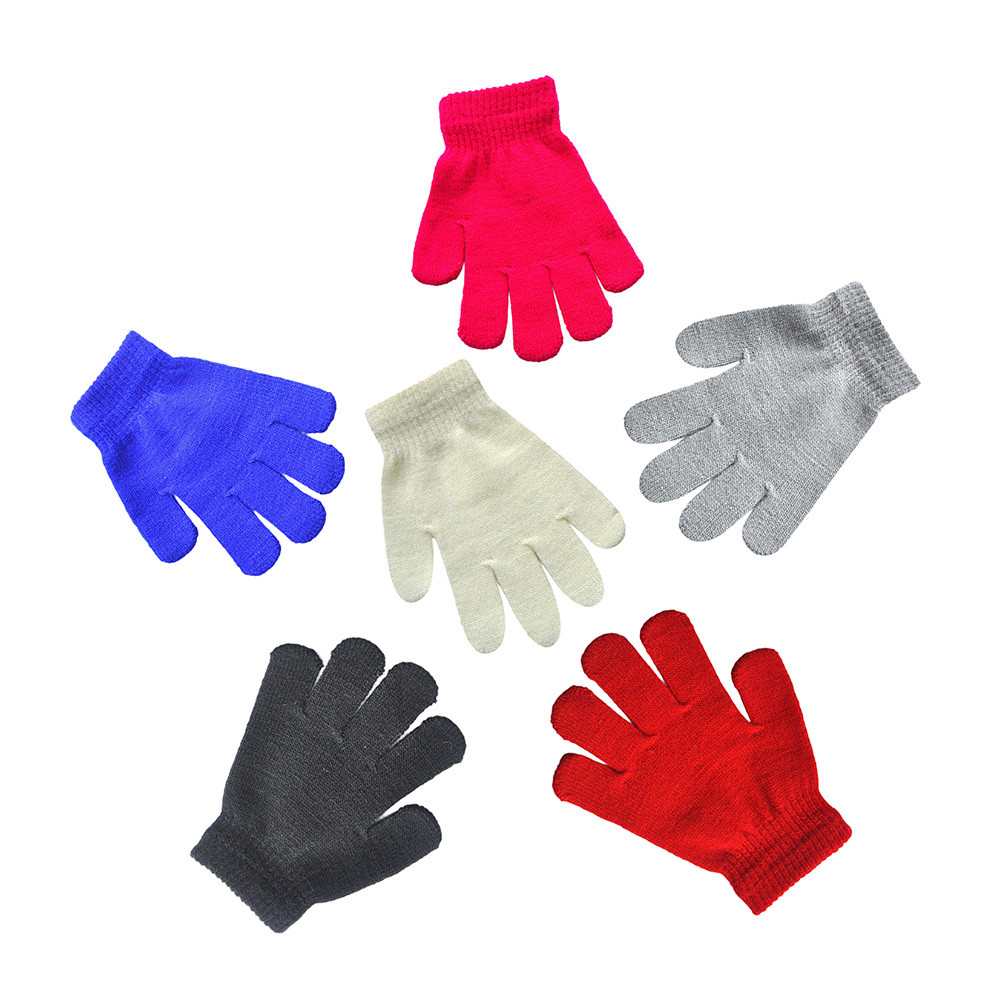 hiver automne moufles pour enfants enfants garçons filles gants enfants solide doigt complet tricoté gants