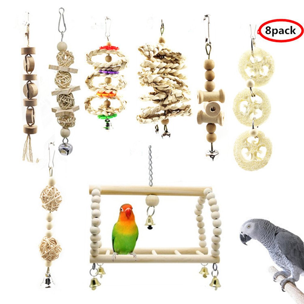 Duurzaam Vogelkooi Ornamenten Vogel Kooi Levert Papegaai Speelgoed Vogel Benodigdheden Schommels Vogel Trappen Vogel Speelgoed