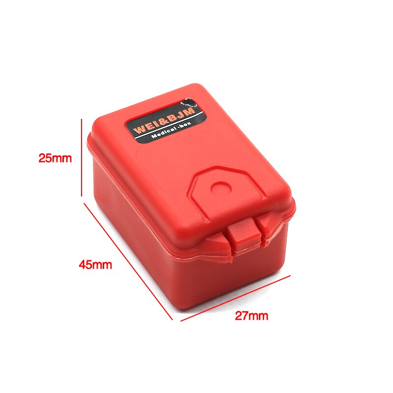 3Pcs Plastic Rc Car Storage Box Decoration Tool for Traxxas Trx4 Axial Scx10 90046 D90 1/10 Rc Crawler Accessories Black