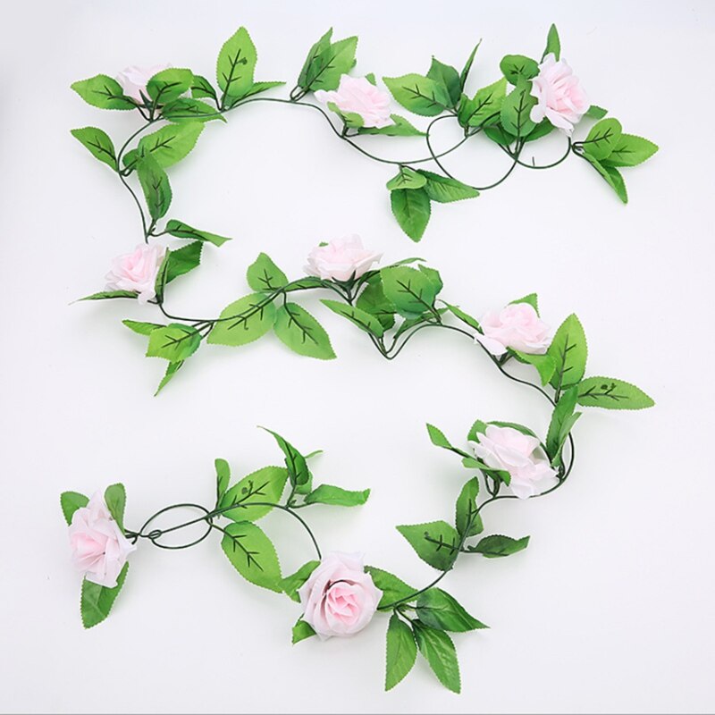 Artificial Plants All for Wedding Roses Flower Vine Christmas Bathroom Decorative Flowers Wall Home Decor Household Products: 4
