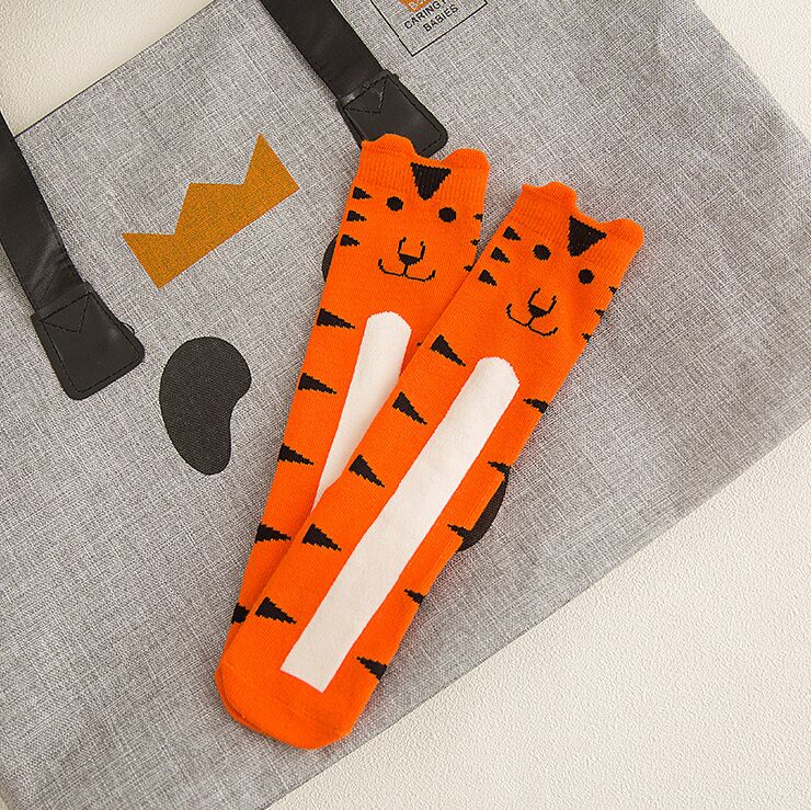 0-6 yrs Knee High Sock Animal Cat leg warmers For newborns infantile thick warm Children socks Baby Boys Girl fox Socks cotton: Children socks 01