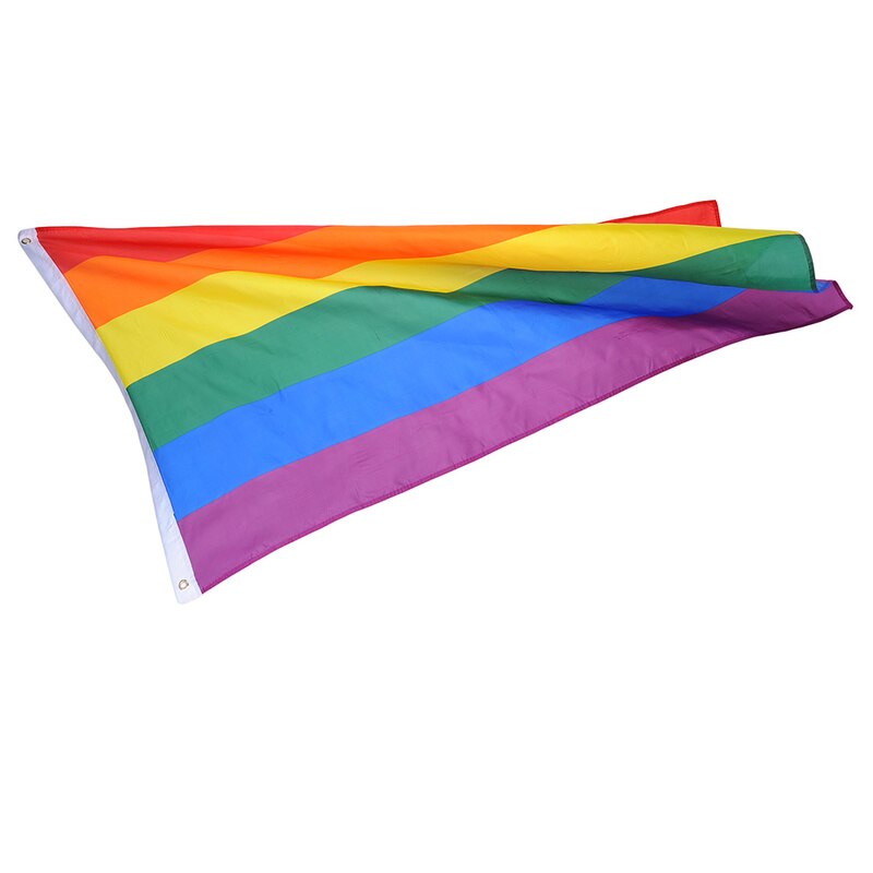 Gökkuşağı bayrağı renkli gökkuşağı barış bayrakları Polyester lezbiyen eşcinsel Parade bayrakları afiş LGBT Pride LGBT bayrak ev dekorasyon 3 boyutları