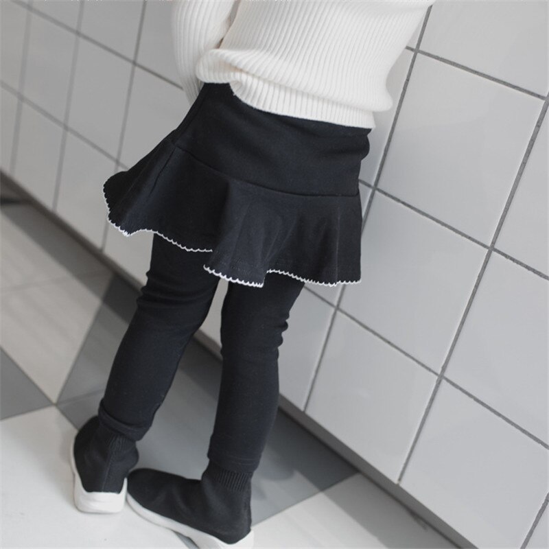 1-6T Peuter Kid Baby Meisje Kleding Lente Ruches Broek Rok Elegante Bandage Stretch Leggings Leuke Zoete Partij club Broek