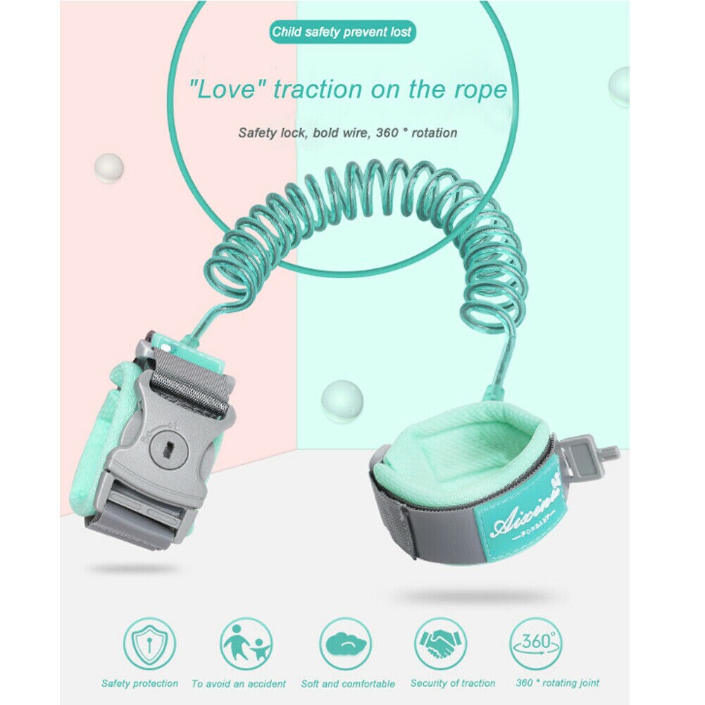 Art handgelenk leine Kleinkind Baby Einstellbar freundlicher Sicherheit nutzbar machen freundlicher Band Anti Verloren Verknüpfung Traktion Seil Art sicherheit armbänder