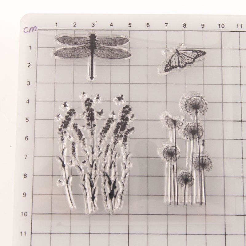 Wyse teekukka kirkkaat postimerkit rakkaus läpinäkyvä silikonileima korttien tekemiseen itse scrapbooking voikukka postimerkit hyvää syntymäpäivää: Voikukan leima