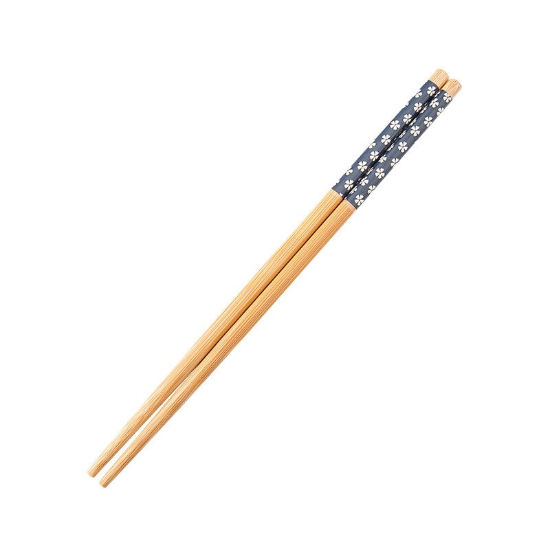 Palillos florales pequeños, palillos de madera para cocinar fideos, olla para freír, palitos de comida de estilo chino, herramientas de cocina, 1 par