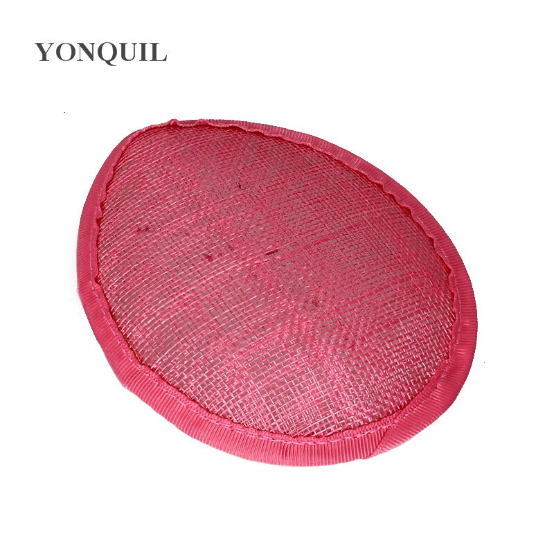 green 13CM teardrop sinamay fascinator base DIY millinery base cocktail hats handwork material party hair accessories 17 colors: watermelon red