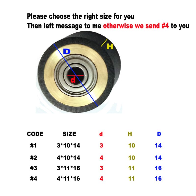 2pcs 4X11x16mm Rubber Plotter Rollers Roland Vinyl Cutter Copper Core Pinch Roller Cutting Plotter Wheels Press Paper Wheel