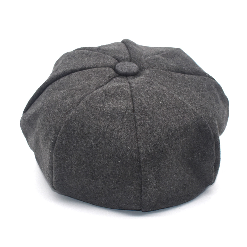 FUODRAO octogonal sombreros mujeres Espana boina retro sombrero gorra de Color sólido Otoño Invierno Casual mujer mono tapas C2