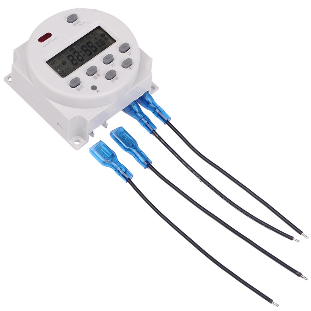 CN101A Economic Models LCD Timer 120V Programmable Digital Time Switch Relay 16A Free Output Week Timer Control AC Timer Mini