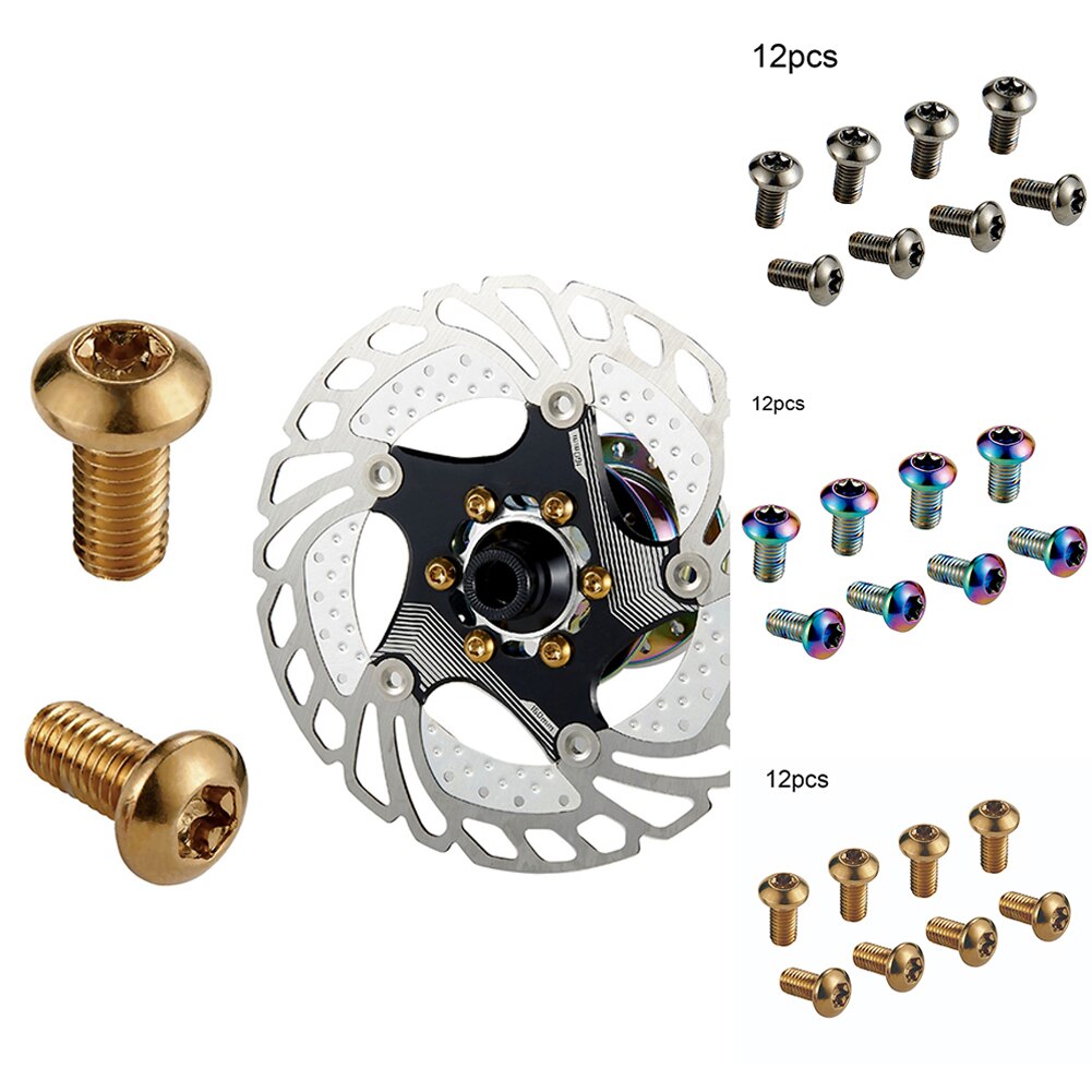 12 stücke M5 Vorbau Schrauben 3 Farben Radfahren Lenker Vorbau Schrauben Fahrrad Fest Schrauben Fahrrad Stengel MTB Accesorios