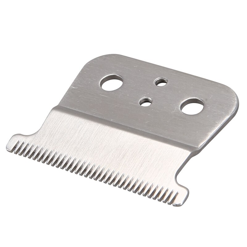 AD-Silver T Outliner Blade for Andis T Outliner, for Andis Gtx Replacement Blade (White T Blade + Silver Steel Blade)