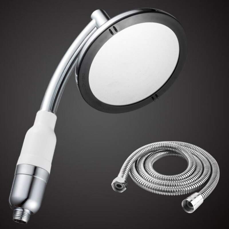 Shower Head Filter Water Hand Shower Bathroom Shower Head Set Rain 6 inch Top Spray Water Heater Pressurized Negative Ion Nozzle: shower head set2