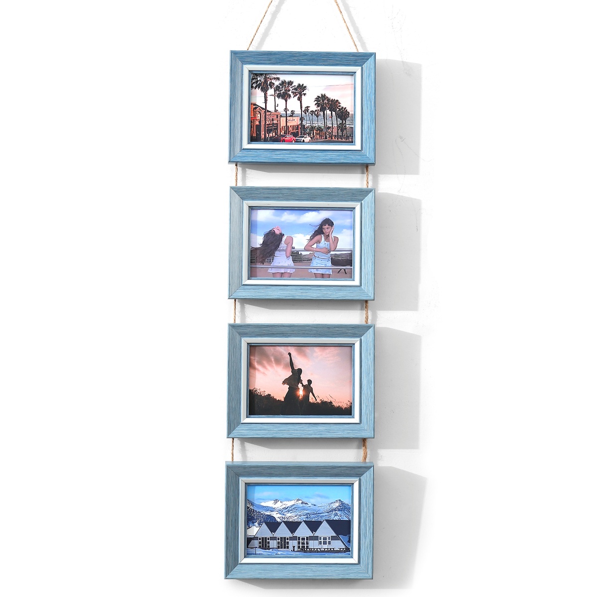 1 porta-retratos de 3,5x5 polegadas - Decoração de parede de emenda, porta-retratos de suspensão de parede, para amigos de família e porta-retratos infantis,: YELLOW