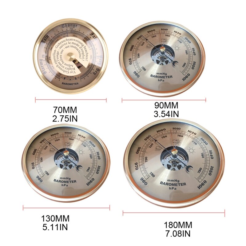 Zauberstab Montiert Barometer Luftdruck Überwachung Instrument Genaue nasser Vorhersage mmHg/hPa nasser Vorhersage
