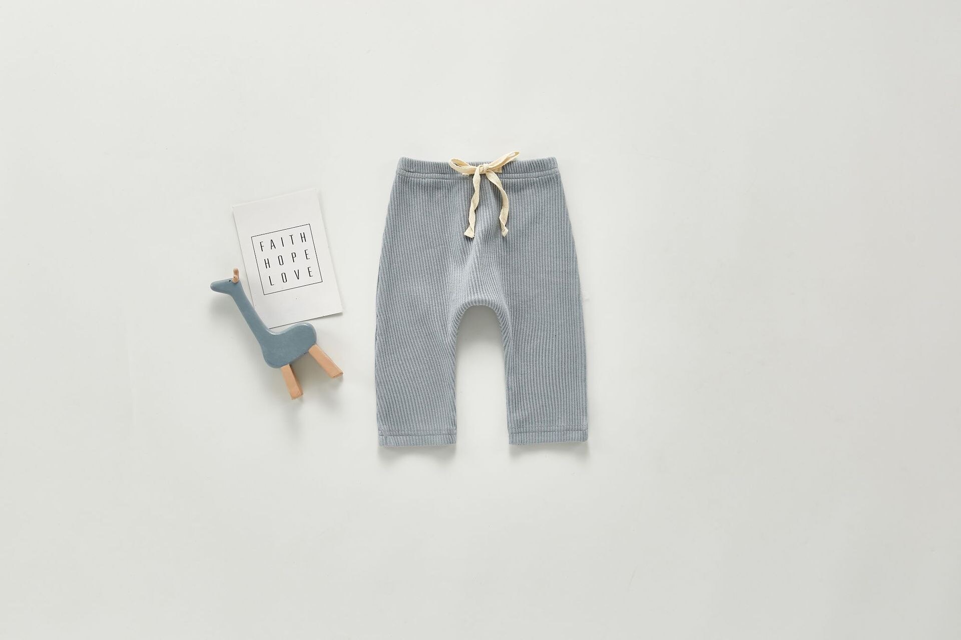 Höst flickor leggings randiga baby ribbad leggings pojkar barn fritidsbyxor babykläder choldren byxor: 203 k 15 blå / 12m