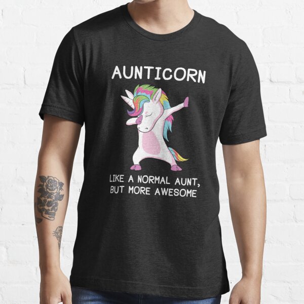 Aunticorn Unicorn Aunt 100% cotton short sleeve men T shirt casual o-neck summer street style cool funny loose T-shirt: XXL